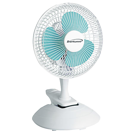 Optimus Kool Zone Mini Table Fan, 12"H x 6"W x 6"D, White