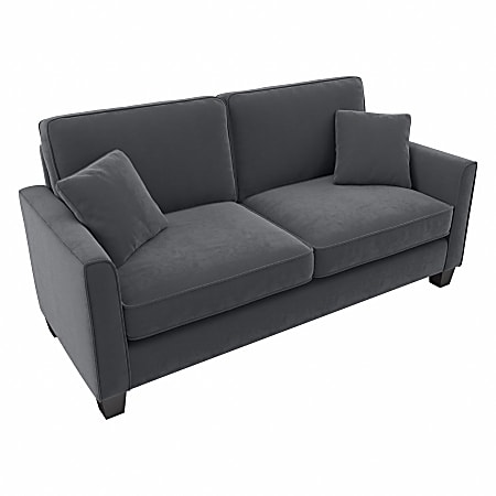 Bush Furniture Flare Microsuede Fabric Sofa 35 34 H x 73 W x 33 12
