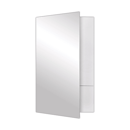 LUX Presentation Folders, 9" x 14 1/2", White Gloss, Pack Of 25 Folders