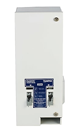Hospital Specialty Dual Sanitary Napkin/Tampon Dispenser, 24"H x 10"W x 7 1/4"D, White