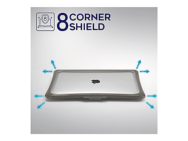 iBenzer Hexpact SecureLock - Notebook shell case - gray - for Apple MacBook Air (15.3 in)