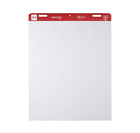 Office Depot® Brand Self-Stick Tabletop Easel Pad, 20 x 23, 20 Sheets,  80% Recycled, White
