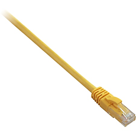 V7 Cat.6 Patch Cable - 3.28 ft Category 6 Network Cable for Network Device, VoIP Device - First End: 1 x RJ-45 Male Network - Second End: 1 x RJ-45 Male Network - 1 Gbit/s - Patch Cable - Gold Plated Contact - 24 AWG - Yellow