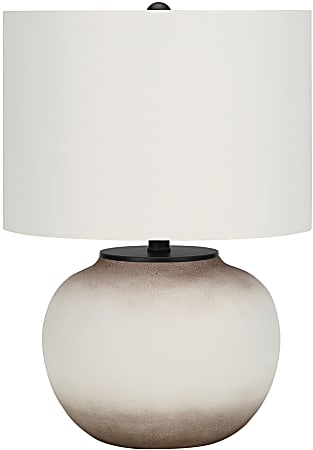 Monarch Specialties Pruitt Table Lamp, 21”H, Ivory/Cream