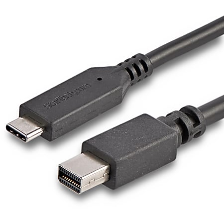 StarTech.com 1.8m / 6ft USB-C to Mini DisplayPort Cable - USB C to mDP Cable - 4K 60Hz - Black