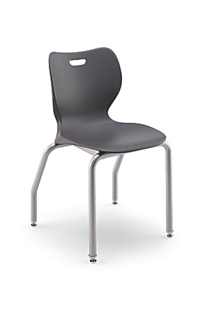 HON® SmartLink™ 16" Stackable Student Chairs, 29" x 19 1/4" x 19 5/8", Dark Gray, Set Of 4