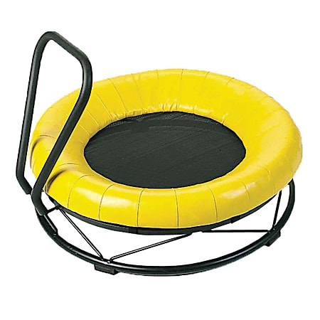 Gonge Mono Trampoline, 12-1/8"H x 40-1/2"W x 40-1/2"D, Yellow/Black