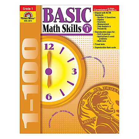 Evan-Moor® Basic Math Skills, Grade 1