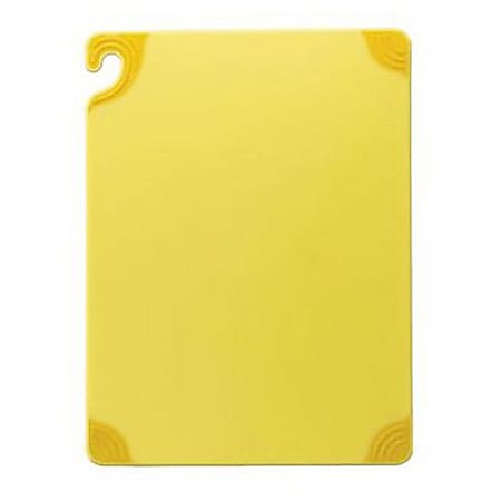 San Jamar Saf-T-Grip® Cutting Board, 1/2"H x 15"W x 20"D, Yellow