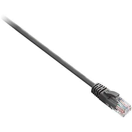 V7 Cat.5e Patch Cable - 3.28 ft Category 5e Network Cable for Modem, Router, Hub, Patch Panel, Network Device - First End: 1 x RJ-45 Male Network - Second End: 1 x RJ-45 Male Network - 1 Gbit/s - Patch Cable - Gold Plated Contact - 24 AWG - Gray
