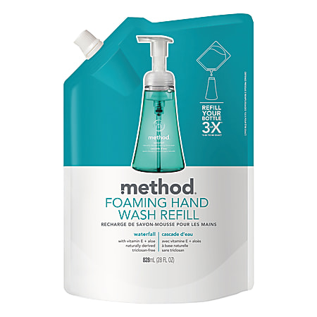 Method® Foam Hand Wash Soap, Waterfall Scent, 28 Oz Bottle