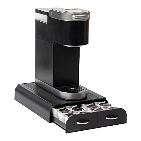 Mind Reader 2-Drawer Single Serve Coffee Pod Drawer, 2-1/2&rdquo;H x 12-1/4&rdquo;W x 9-1/2&rdquo;D, Black