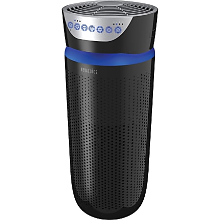 HoMedics AP-T40 TotalClean 5-In-1 Tower Air Purifier (Black) - True HEPA - 246 Sq. ft. - Black