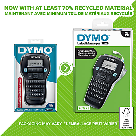 Dymo LabelManager 160 Label Maker - Black for sale online