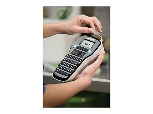 Dymo LabelManager 160 Label Maker, Handheld Label Printer with QWERTY  Keyboard, Includes Black & White D1 Label Tape (12mm)