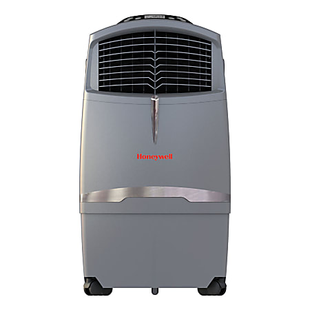Honeywell CL30XC 63 Pt. Indoor Portable Evaporative Air Cooler with Remote Control (Grey) - Cooler - 320 Sq. ft. Coverage - Yes - Activated Carbon Filter - Remote Control - Gray