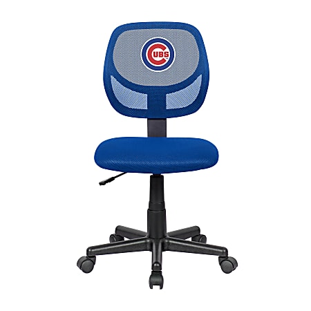 Imperial MLB Mesh Mid-Back Armless Task Chair, Chicago Cubs