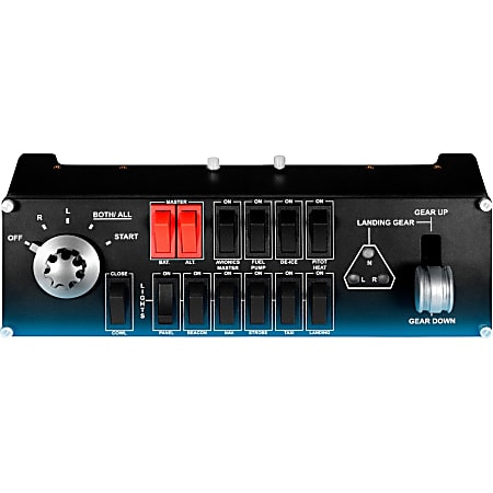 Logitech G Flight Switch Panel Professional Simulation Switch Controller - Cable - USB - PC - White