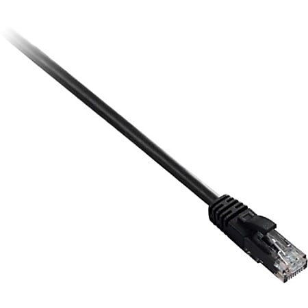 V7 Cat.6 Ethernet Patch Cable - 10ft - 10 ft Category 6 Network Cable - First End: 1 x RJ-45 Male Network - Second End: 1 x RJ-45 Male Network - Patch Cable - Black