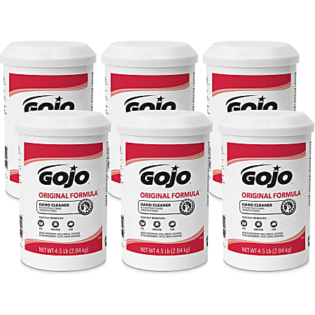 Gojo® ORIGINAL FORMULA Hand Cleaner - Grease Remover, Tar Remover, Oil Remover - Hand - White - 6 / Carton