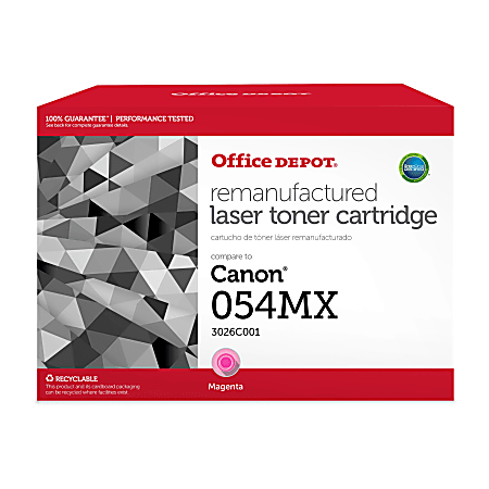 Office Depot® OD054HM Remanufactured Magenta High Yield Toner Cartridge Replacement For Canon 054H