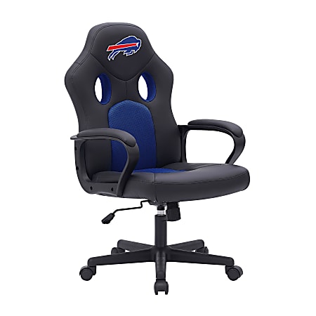 Imperial NFL Vision Faux Leather/Mesh High-Back Computer Gaming Chair, Buffalo Bills