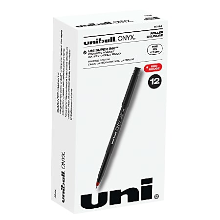 uni-ball® Onyx® Rollerball Pens, Fine Point, 0.7 mm,