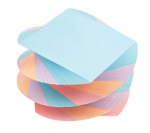 Office Depot® Brand Twirl Memo Pad, 3" x 3", 1,200 Pages (600 Sheets), Assorted Colors