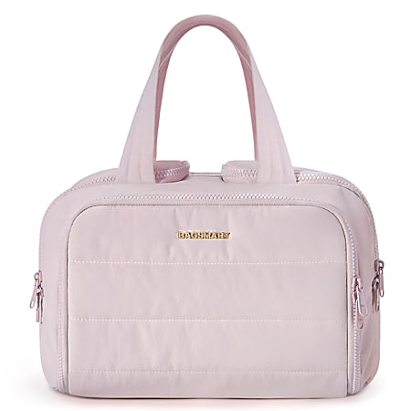 BAGSMART Polyester Zora Spacesaver 4-In-1 Multi-Functional Toiletry Bag, 8-5/16&rdquo;H x 11-13/16&rdquo;W x 7-5/16&rdquo;D, Pink