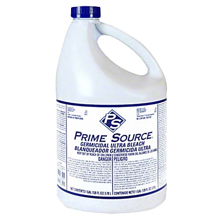 Prime Source Germicidal Ultra Bleach, 128 Oz, Pack Of 6