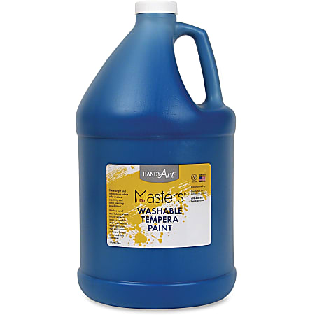 Handy Art Little Masters Washable Tempera Paint Gallon - 1 gal - 1 Each - Blue