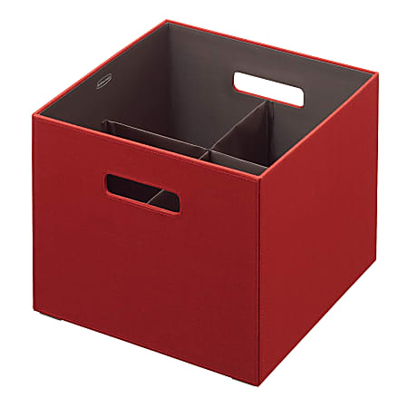 Rubbermaid® Bento Decorative Storage Container, Large, Paprika