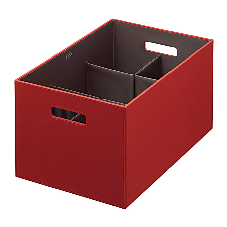 Rubbermaid® Bento Decorative Storage Container, X-Large, Paprika