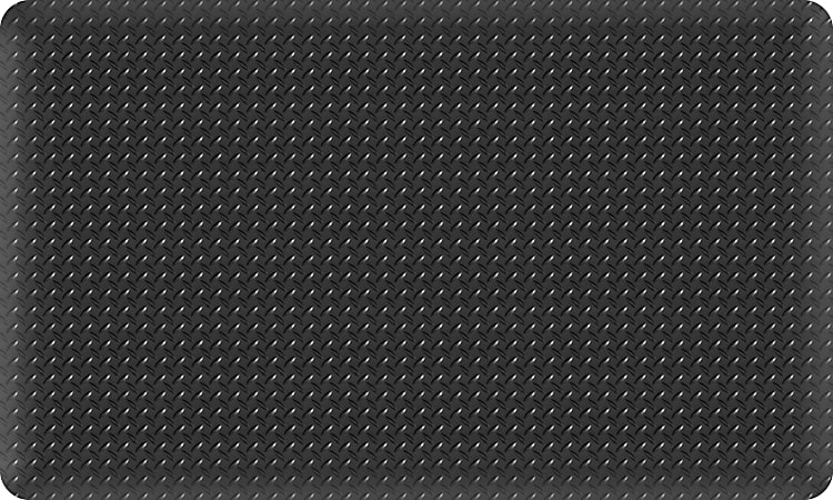 Office Depot&reg; Brand K-Marble Foot Anti-Fatigue Mat, 36" x 60", Black/White