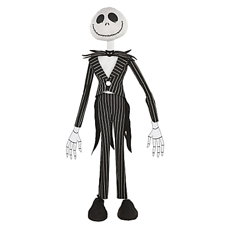 Amscan Tim Burton's The Nightmare Before Christmas Jack Skellington Standing Prop, 6"H x 12"W x 3"D, Black