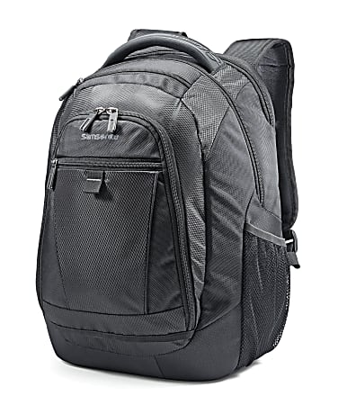Samsonite Tectonic 2 Carrying Case (Backpack) for 15.6" Notebook - Black - Shock Resistant Interior, Slip Resistant Shoulder Strap - Poly Ballistic, Tricot Interior - Shoulder Strap, Handle - 16.9" Height x 12.2" Width x 8.2" Depth - 1 Pack