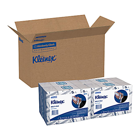 Kleenex® Multi-Fold 1-Ply Paper Towels, 150 Sheets Per Roll, Pack Of 16 Rolls
