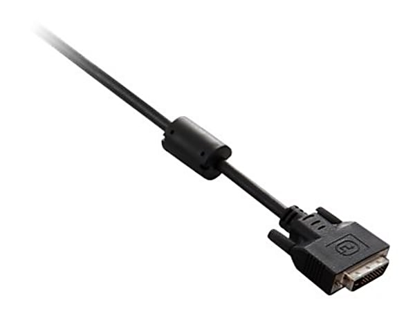 V7 - DVI cable - dual link - DVI-D (M) to DVI-D (M) - 6 ft - black