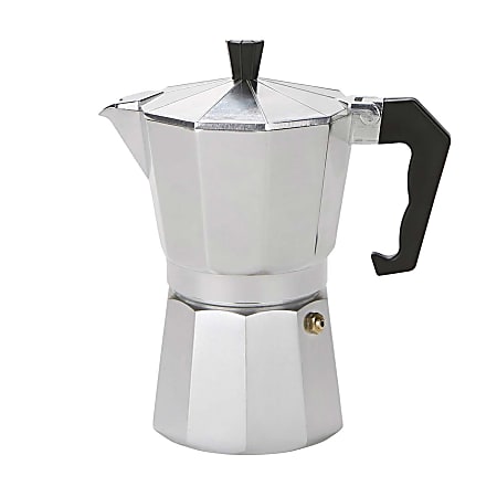 Mind Reader Stainless Steel Coffee Maker, 6 Oz, Silver