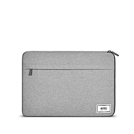 Solo New York Bags Refocus Recycled Laptop Sleeve, 11-1/4" x 16-1/4", 51% Recycled, Gray