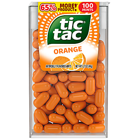 Tic Tac Orange 100 Piece, 1.7 oz