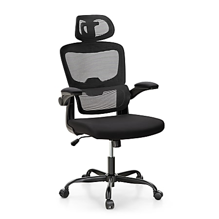 ALPHA HOME Ergonomic Mesh High-Back Task Chair, Black