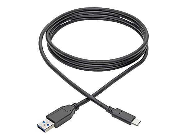 Tripp Lite USB C to USB-A Cable 5 Gbps USB 3.1 Gen 1 M/M USB Type C 6ft 6' - 1 x Type C Male USB - 1 x Type A Male USB - Nickel Plated Connector - Gold Plated Contact - Shielding - Black
