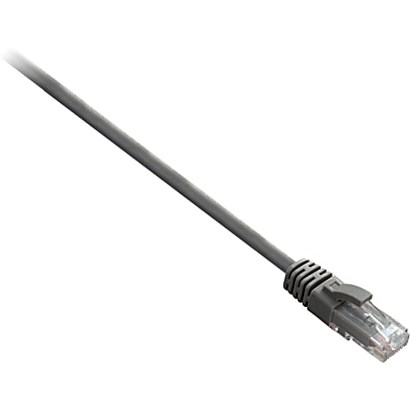 V7 Cat.6 Patch Cable - 7 ft Category 6 Network Cable for Network Device - First End: 1 x RJ-45 Male Network - Second End: 1 x RJ-45 Male Network - Patch Cable - Gray