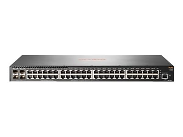 HPE Aruba 2930F 48G 4SFP - Switch - L3 - managed - 48 x 10/100/1000 + 4 x Gigabit SFP (uplink) - rack-mountable