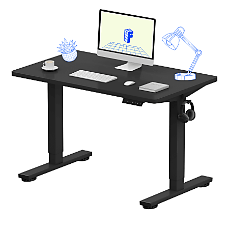 FlexiSpot E2 Electric 42 W Adjustable Height Standing Desk Black