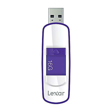 Lexar™ S73 USB 3.0 JumpDrive® Flash Drive, 16GB, Purple
