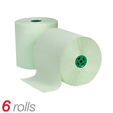 Cascades® Antibacterial Hardwound Paper Towels For Tandem®, Green, 7 1/2" x 775', Pack Of 6
