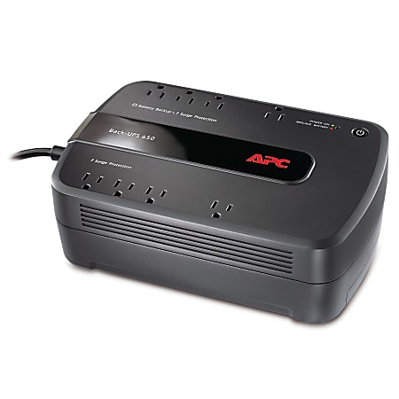 APC® Back-UPS® ES 650VA Battery Backup, Black