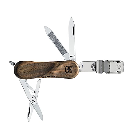 Swiss Army EvoWood Nail Clip 580 Knife, Brown